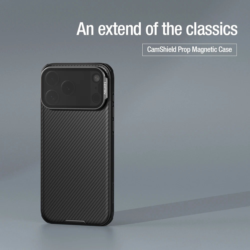 Nillkin For iPhone 17 Pro Max 17Pro Magnetic CamShield Prop Phone Case Camera Foldable Stand Back Cover