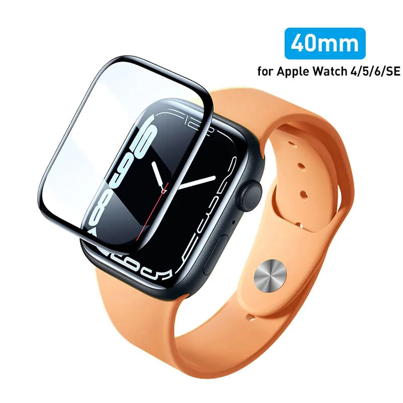 Tempered Glass Film for Apple Watch 3/4/5/6/7/SE/8/9 38MM 40MM 41MM 42MM 44MM 45MM Screen Full-coverage Protective Film