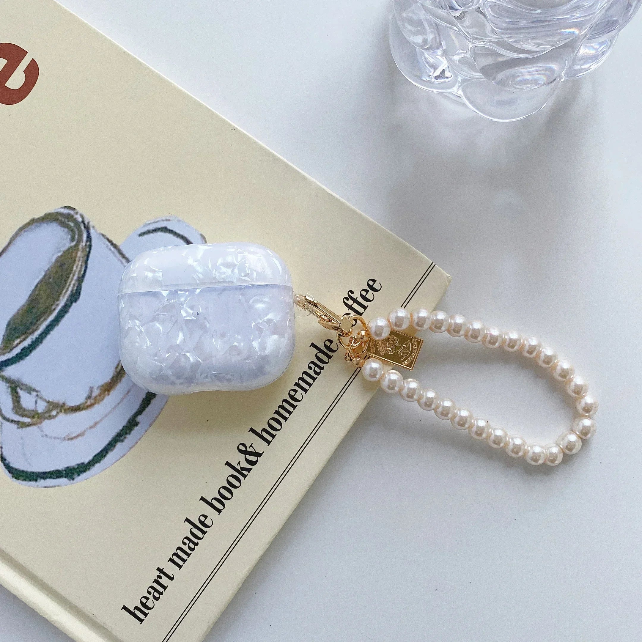 Pearl Earbuds Cases For 2024 Airpods 4 3 Leopard Pendant Headphone Protective Cover For Apple Airpod Pro 2 1 3rd Generation Case