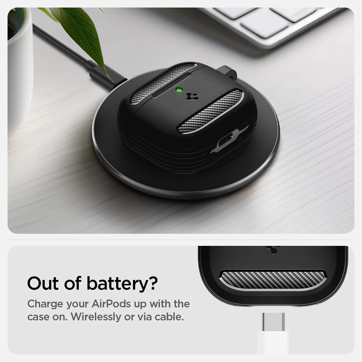 Spigen Rugged Armor Case for Apple AirPods 4
