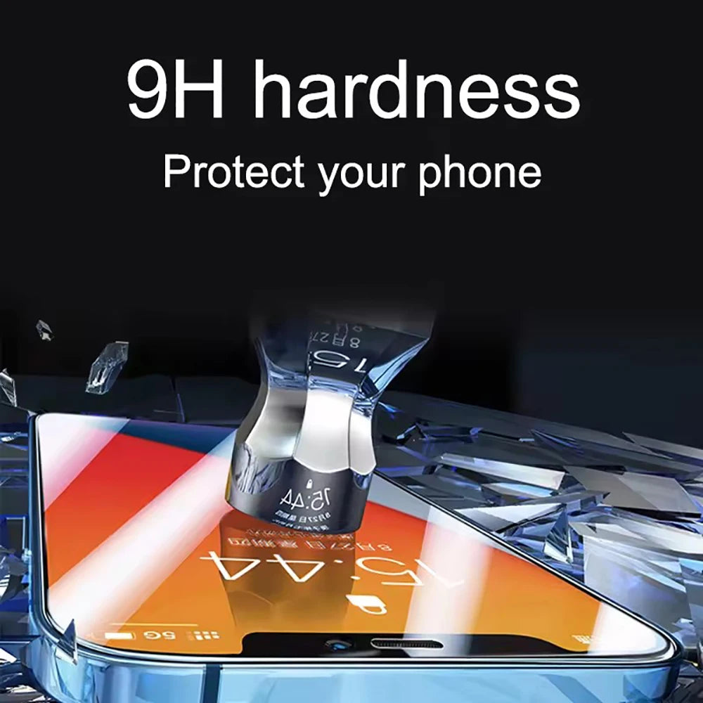 2pcs Tempered Glass For iPhone 15 Pro Max Screen Protector For iphone 14 13 12 11 7 8 6s Plus X XR XS Max Mini Protective Glass