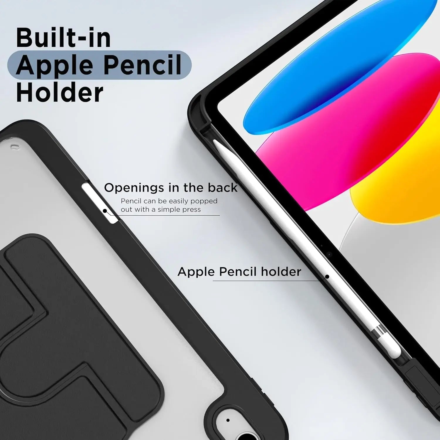 360° Rotation Cover for  iPad Air 11 M2 Air13 Pro 13 M4 Air5 Air4 iPad 10th 10.9in Mini 6 10.2inch Pro12.9 Shockproof Smart Case