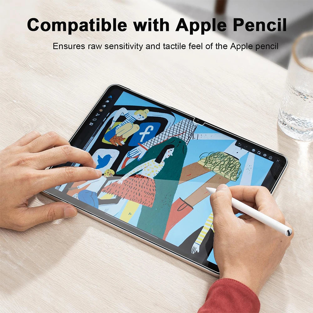Tempered Glass For Ipad A16 M3 2025 10th Generation Screen Protector For Ipad Air 13 11 M4 Pro 12.9 Air 5 4 3 Mini 6 7 10.2 Film