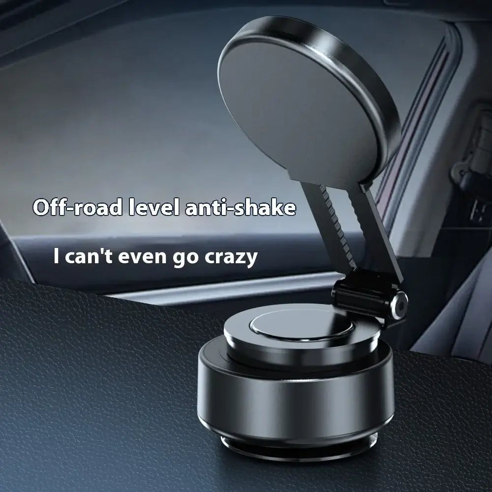 Magnetic Car Dashboard Phone Holder – Rechargeable Suction Cup Mount 