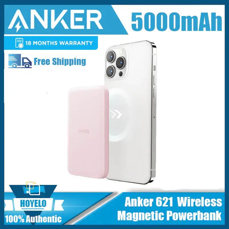 Anker MagGo Wireless Power Bank – 5000mAh Portable Charger