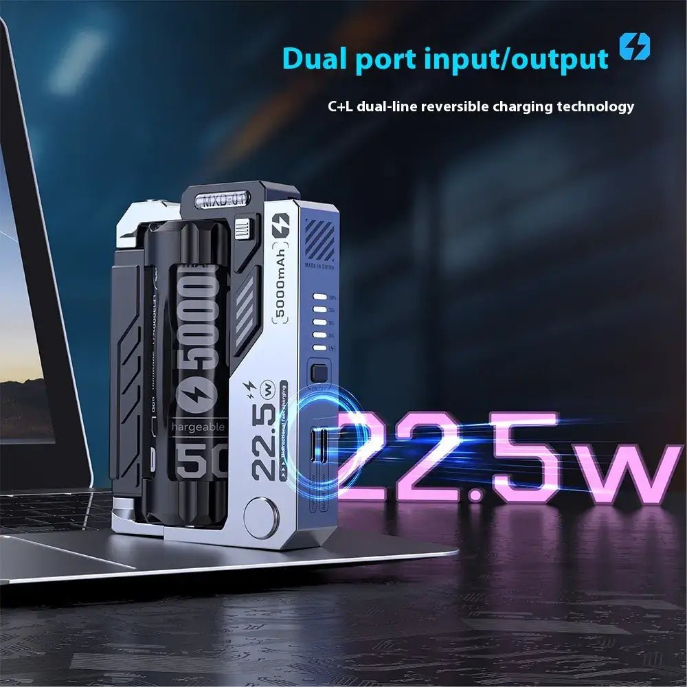 Cartridge Replacement Type-C Power Bank – Modular Fast Charging 