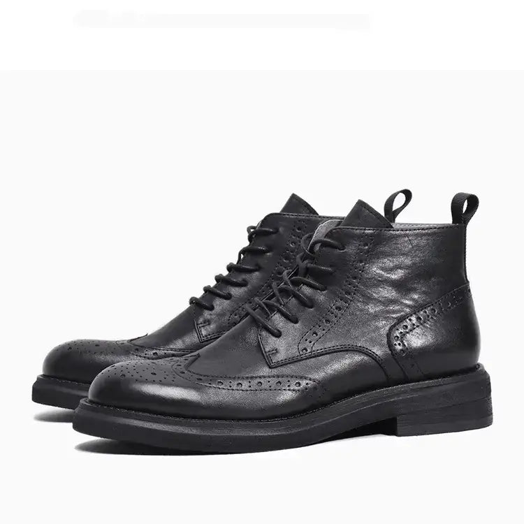 Trendy Casual Leather Platform Boots