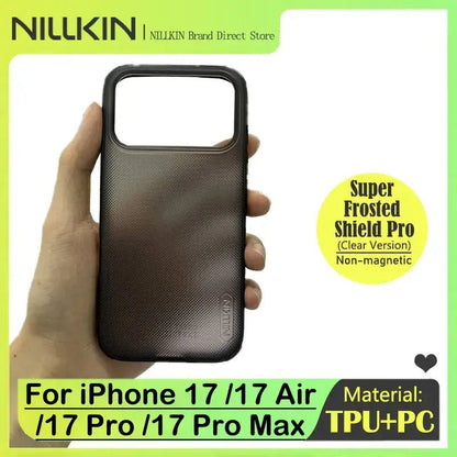 NILLKIN Case For iPhone 17/17 Pro/17 Pro Max/17 Air, Dual TPU+PC Shockproof, Anti-Slip Matte Coating, 4-Corner Bumper Protection