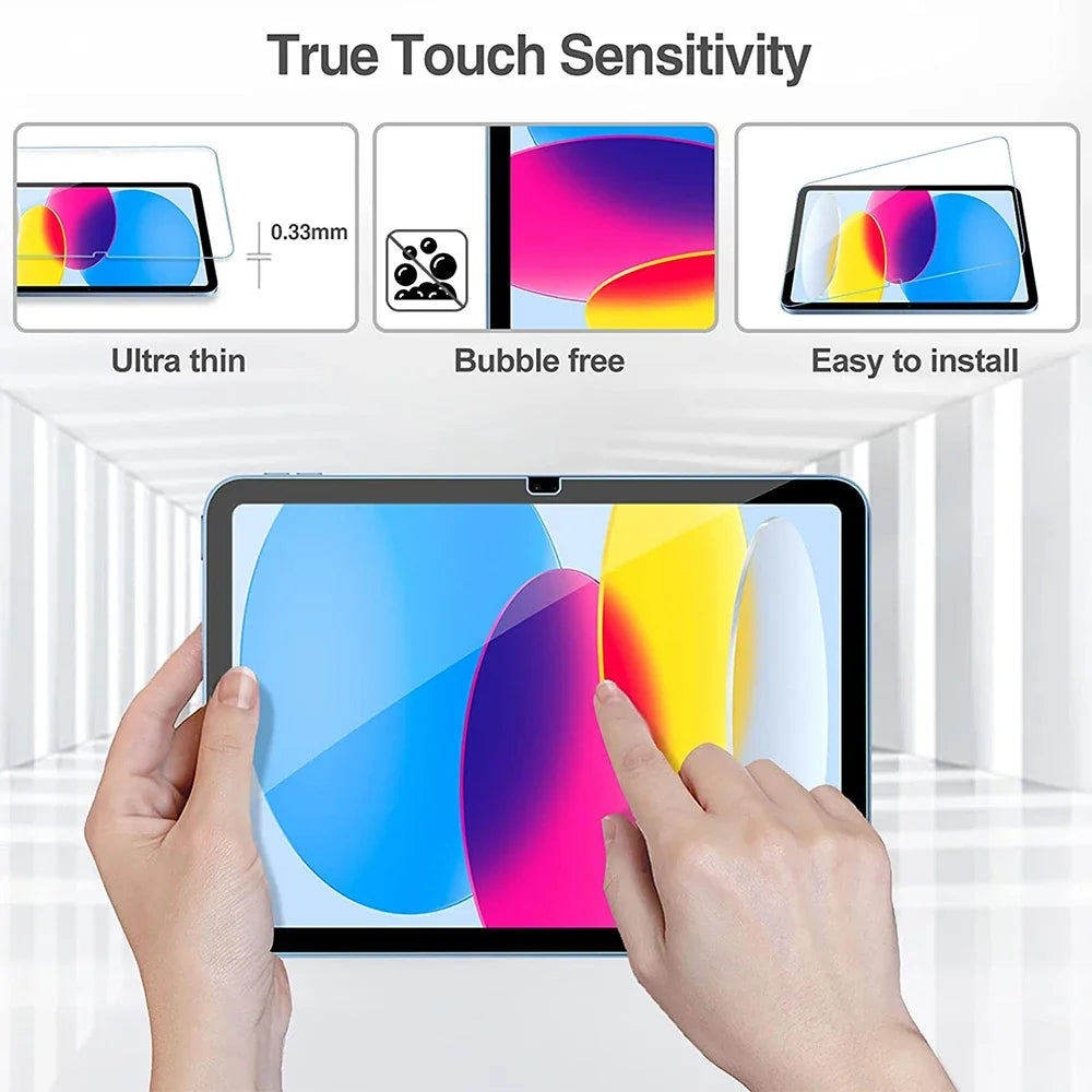 Tempered Glass For Ipad 10 9 9th 10th Generation Air 13 11 5 4 M2 Screen Protector Pro 11 12.9 M4 2024 10.2 10.9 Protective Film
