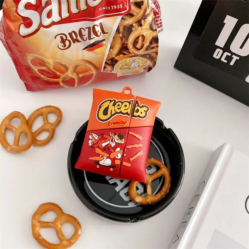 3D Chips French Fries Cartoon Cute Earphone Case Wireless Headphone Cover for AirPods Pro 2 for AirPods 3
