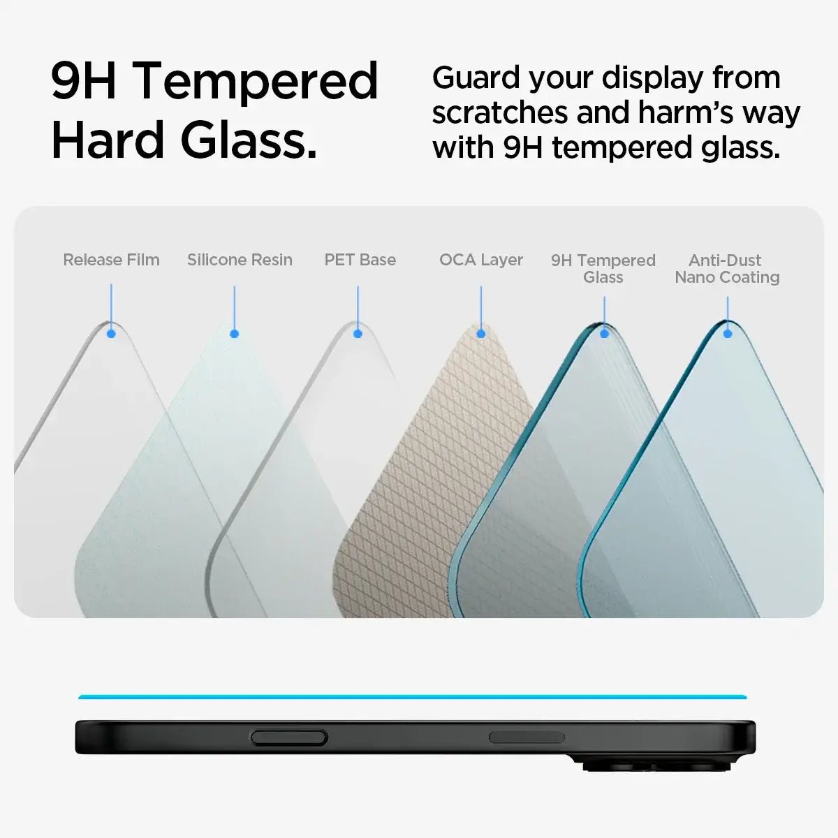 Spigen Glas.tR EZ Fit iPhone 16 Plus Screen Protector 2-pack Techs Park