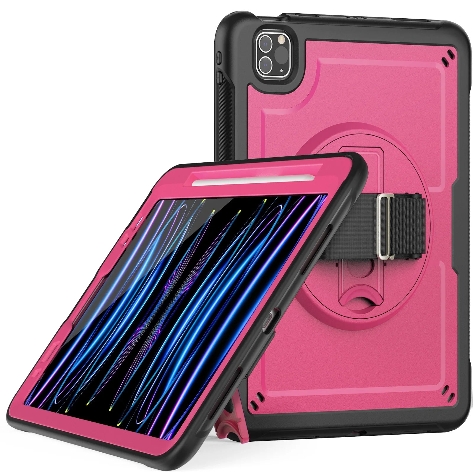 Rotation Stand Tablet Case For iPad Pro 2024 13 11 M4 Mini Air 3 4 5 6 7 8 9 10th Generation 10.9 inch Shockproof Hard Cover