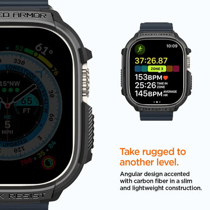 Spigen Rugged Armor Case for Apple Watch Ultra matte finish Techs Park