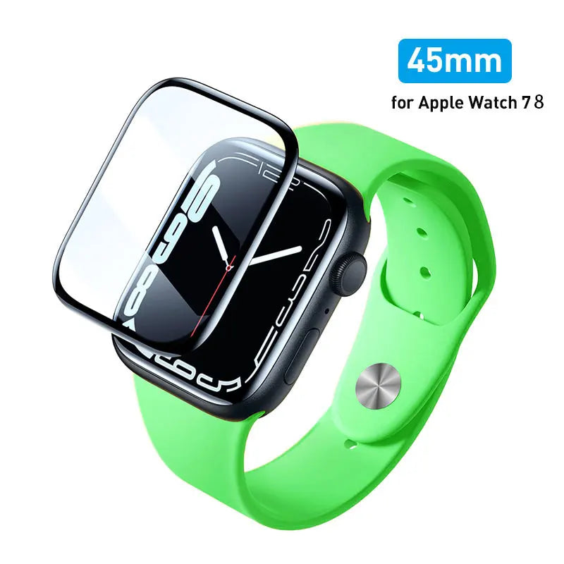 Tempered Glass Film for Apple Watch 3/4/5/6/7/SE/8/9 38MM 40MM 41MM 42MM 44MM 45MM Screen Full-coverage Protective Film