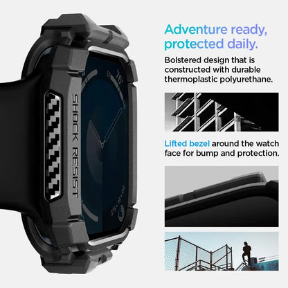 Spigen Rugged Armor Case for Apple Watch button access Techs Park