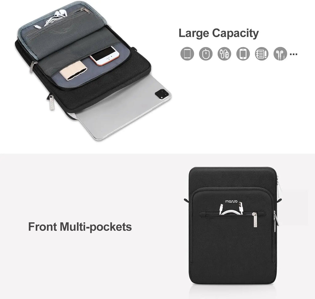 Tablet Shoulder Sleeve Bag For iPad Air Pro 12.9 13 inch M4 M3 M2 M1 Galaxy Tab S9+ Surface Laptop Pouch Handbag Briefcase