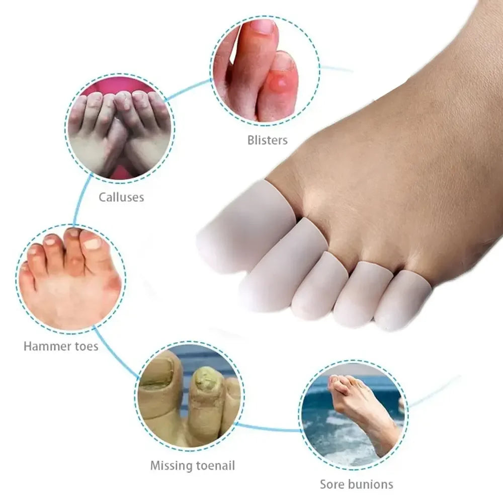 1pcs Breathable Toe Protectors For Ingrown Nails, Hammer Toes, Greek Toe, Blisters Toe Separator Relieving Toe Rubbing