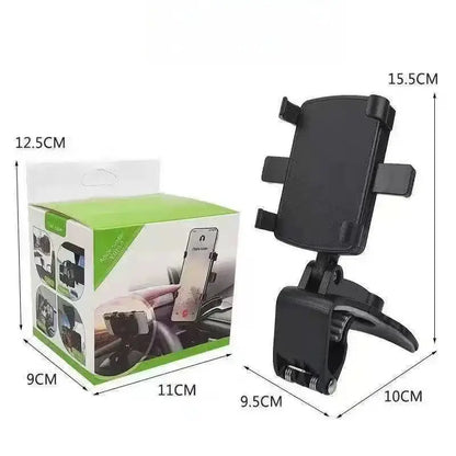 Support de téléphone universel pour voiture, fixation tableau de bord, clip de voiture, support GPS, support de téléphone portable pour iPhone Samsung Xiaomi