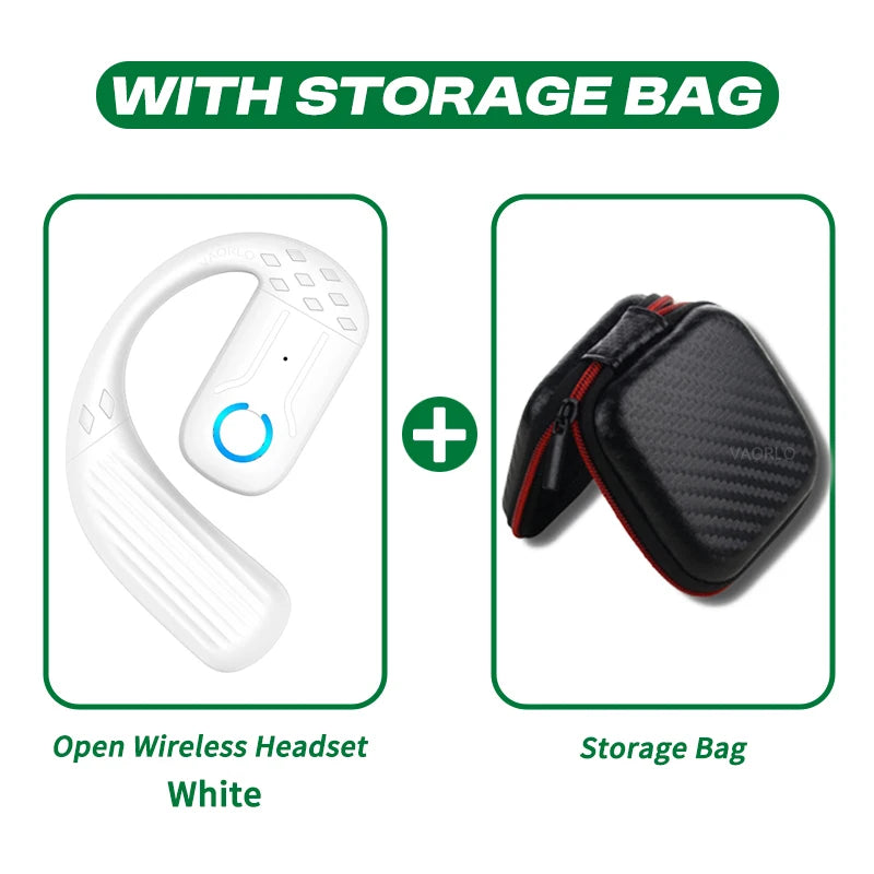 bluetooth 5.4 headset, open wireless earphone, universal ear-hook earphone, left right adjustable headset, sport business bluetooth earphone, wireless headset with mic, rotation ear hook headphone.