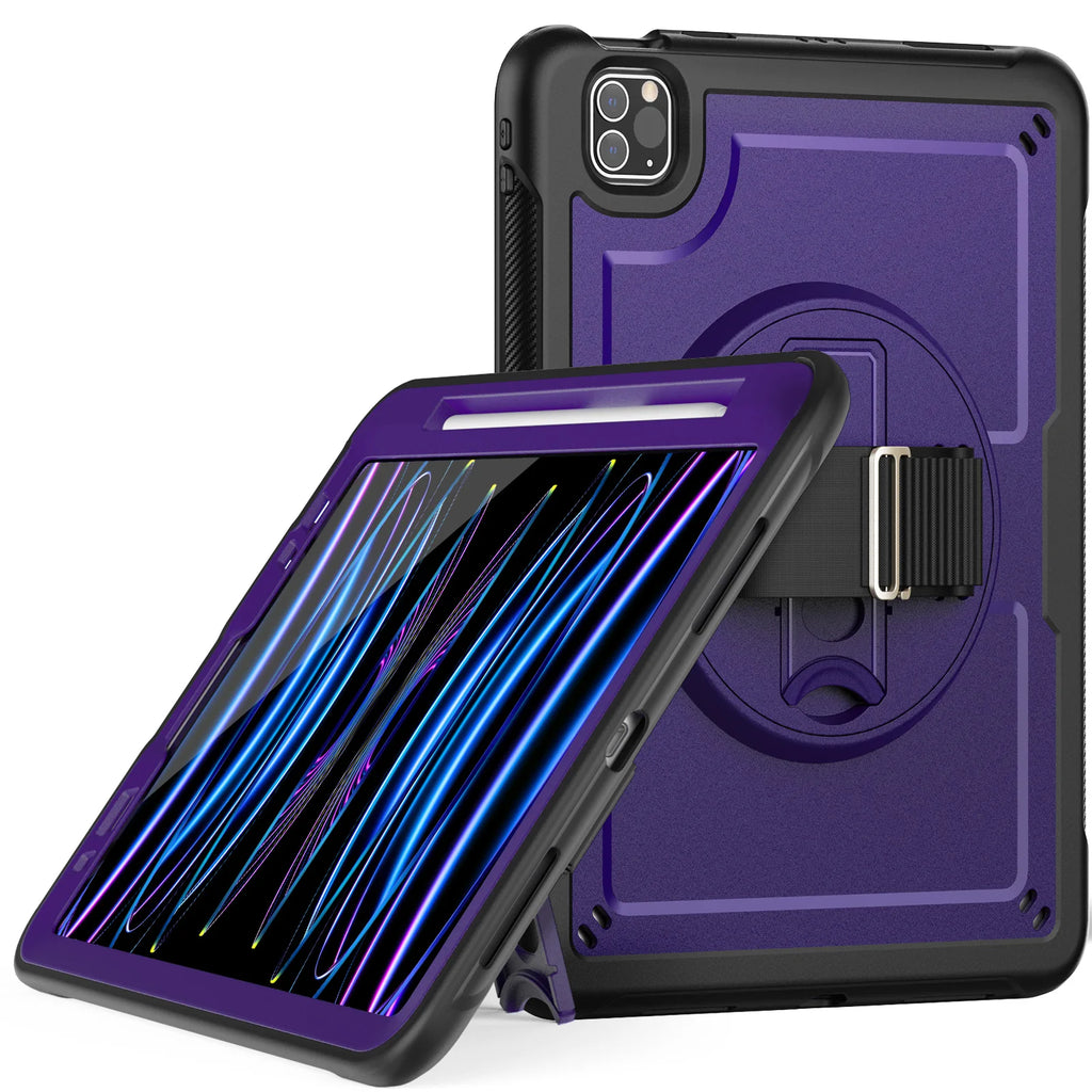 Rotation Stand Tablet Case For iPad Pro 2024 13 11 M4 Mini Air 3 4 5 6 7 8 9 10th Generation 10.9 inch Shockproof Hard Cover