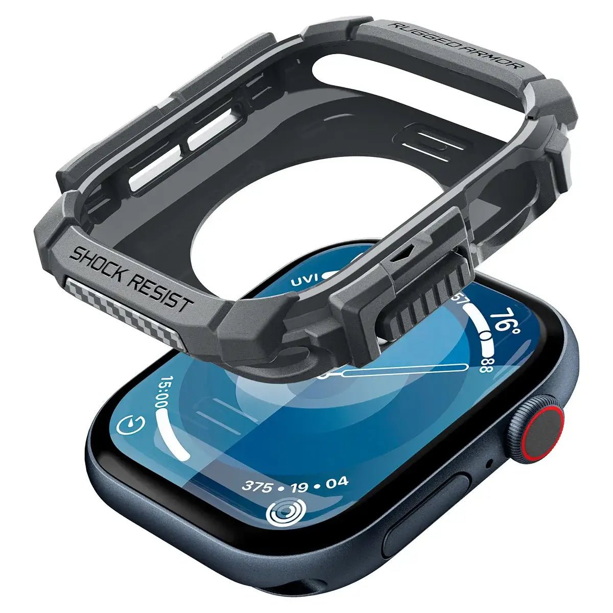 Spigen Rugged Armor Case for Apple Watch button access Techs Park