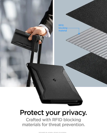 Pochette de voyage universelle Spigen avec blocage RFID
