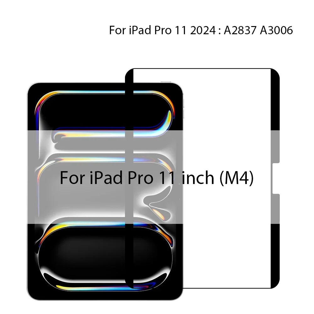 Magnetic Like Paper Film For Ipad Pro 13 M4 12.9 A16 10 9 10th 9th Generation Screen Protector Air 11 M3 M2 5 4 3 2 Mini 7 6 A17