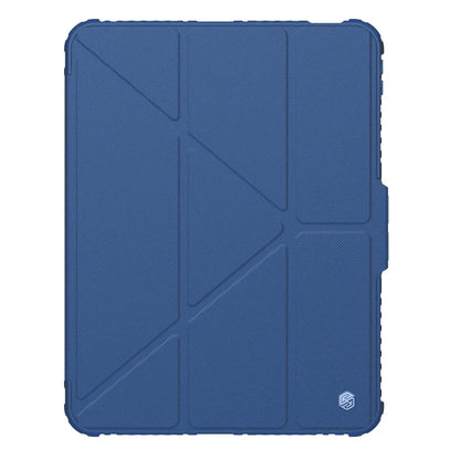 NILLKIN for Apple IPad Pro 11 2024 Bumper Flip Leather Case Slide Camera Cover with Stand Back Shockproof Hard PC+PU Protector