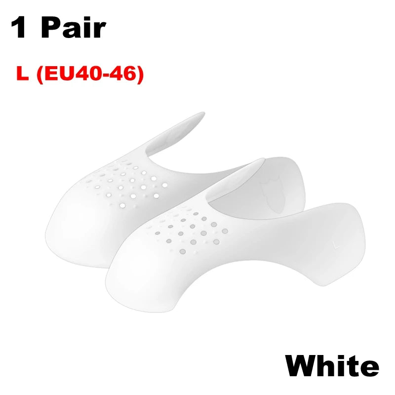 1 Pair Sneaker Shield Sneakers Anti Crease Wrinkled Fold Shoes Support Toe Cap Sport Ball Shoes Head Stretcher Head Shield