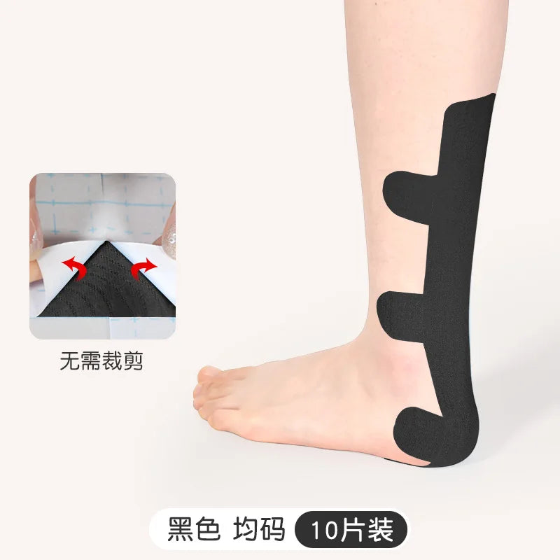 Achilles Tendon Support Tape - Elastic Sports Brace for Tendon Pain & Muscle Stability, Kinesiology Therapeutic Wrap