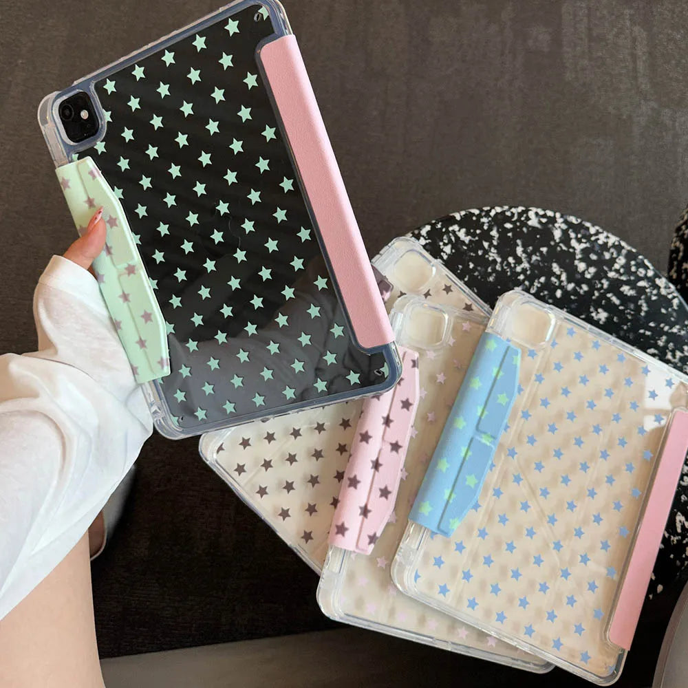 Full Screen of Stars Case For iPad Air 11 Case iPad 10th 11th A16 9th Cover iPad Pro11 4 5 10.9in 12.9 M2 M3 M4 Pencil Holder