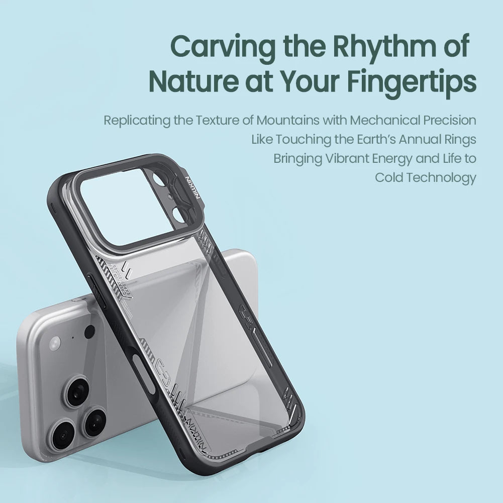 Nillkin Case for iPhone 17 Pro Max 17Air 17 Pro 17 Iceblade Prop Eco-friendly Shockproof Bac with Transparent Lens Stand