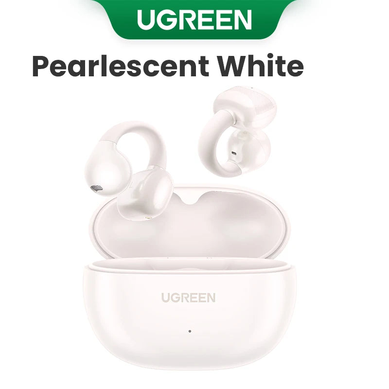 UGREEN Open Ear Clip Wireless Earbuds Bluetooth Sport Earphones Headphones in Mic with Earhooks & Ear Hook