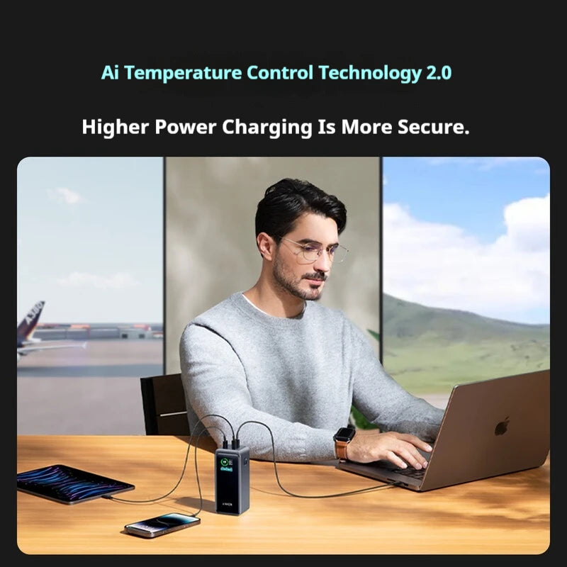 Anker Prime 20000mAh Power Bank 200W PD Fast Charge Portable External Battery Mobile PowerBank For iPhone16Pro MacBook Laptop