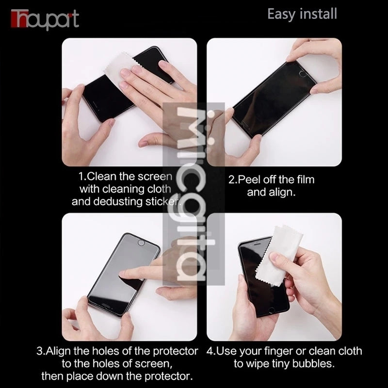 Full Glue For Apple iphone 17 Pro Max Screen Glass 6.9"Protector 9H Clearly Anti-Scratch Tempered glass Full Cover 4/3/2/1PCS