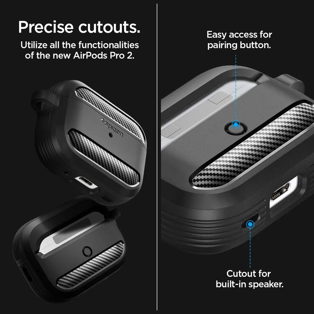 Spigen Rugged Armor Case for AirPods Pro 2 (2022)
