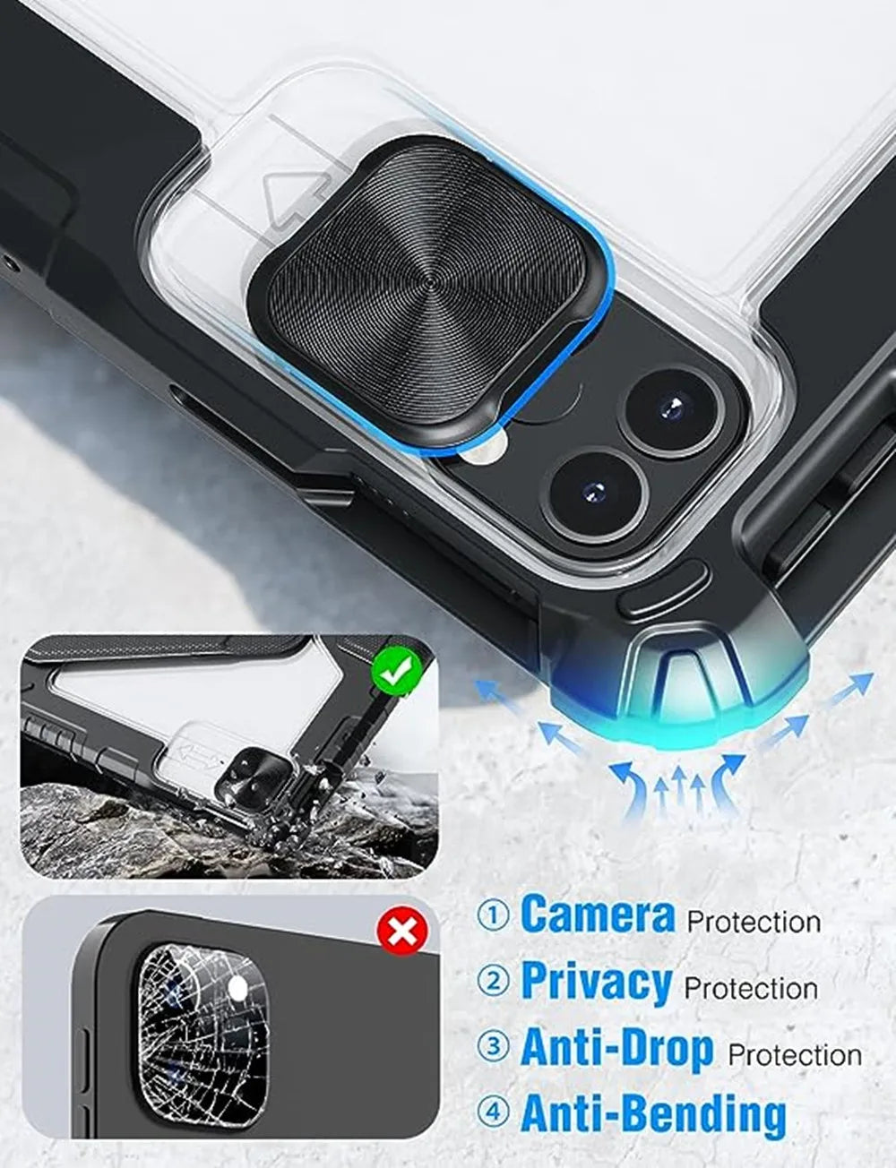 For iPad Air 13 2024 iPad Case Nillkin Bumper SnapSafe Case For iPad Pro 11 Magnetic Cover With Pen Slot For iPad 9th Generation