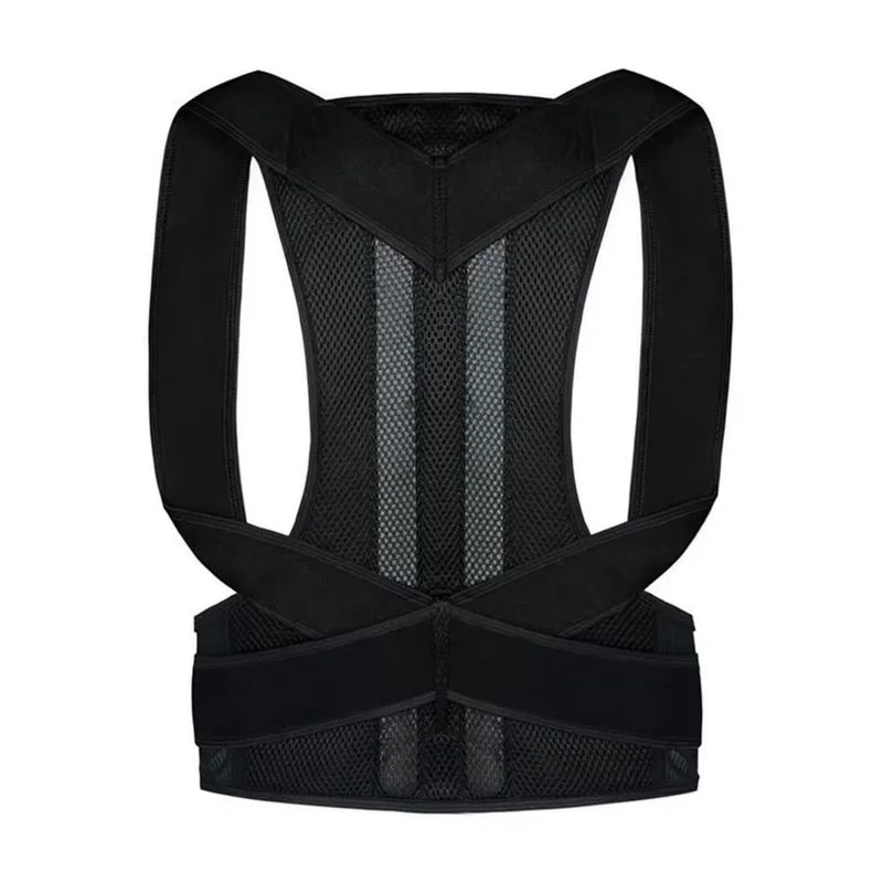 Posture corrector with breathable shoulder and waist straps for boys and girls