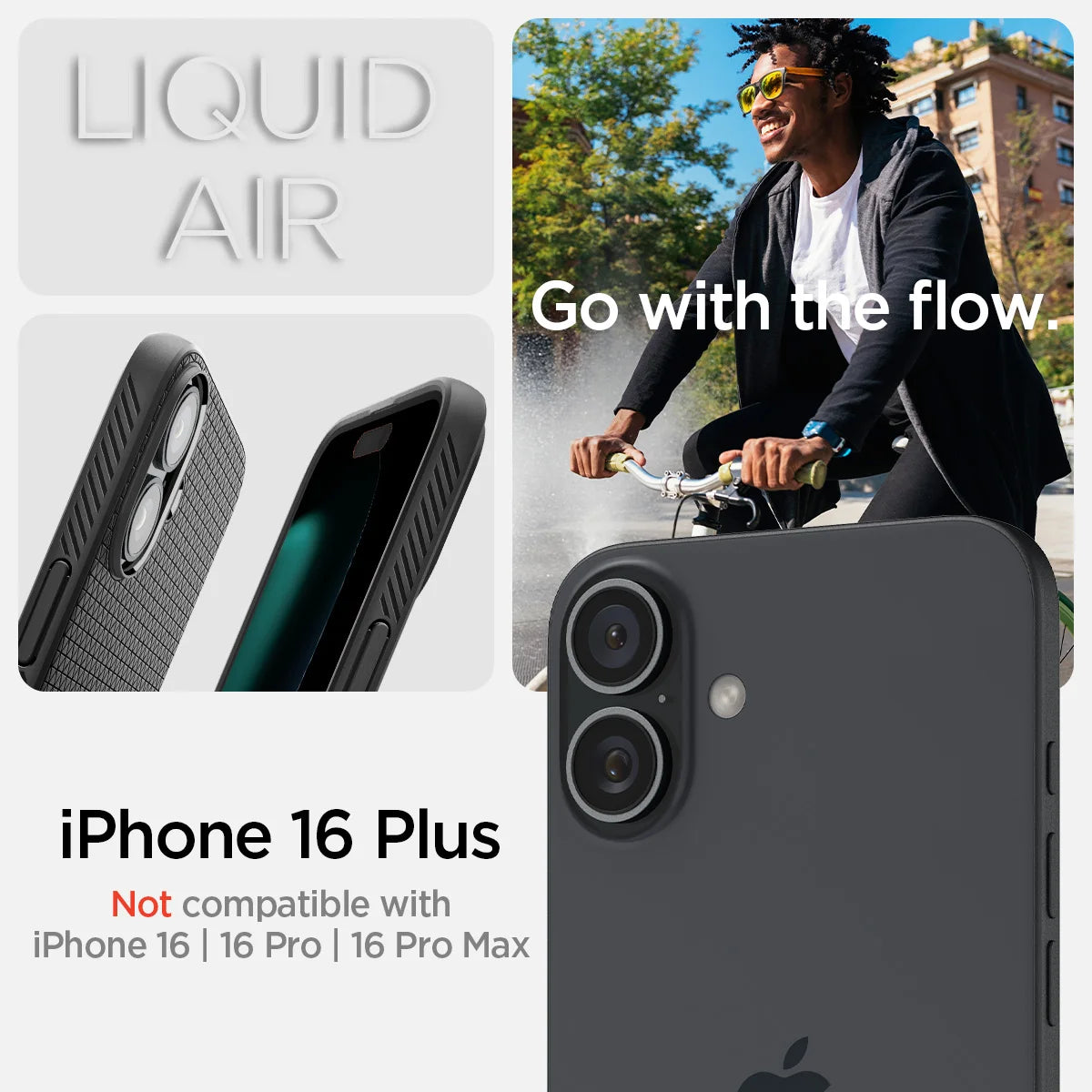 Spigen Liquid Air Case for iPhone 16 / iPhone 16 Plus (2024)