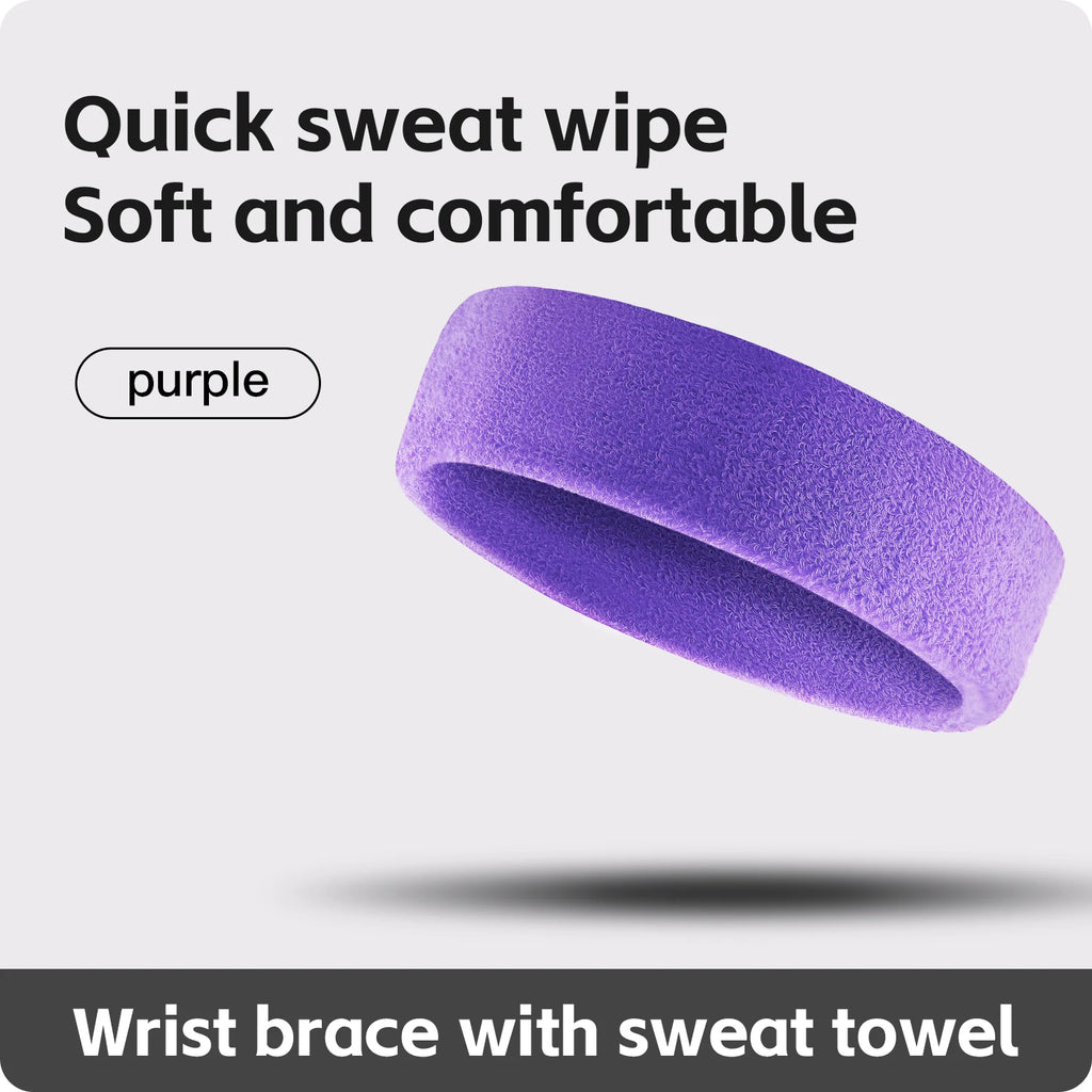 1 PC Towel cloth Headband Sweat Bandage Sport Head Hair Band Workout Tennis Fitness Jog Basketball Running Sweatband Women Men