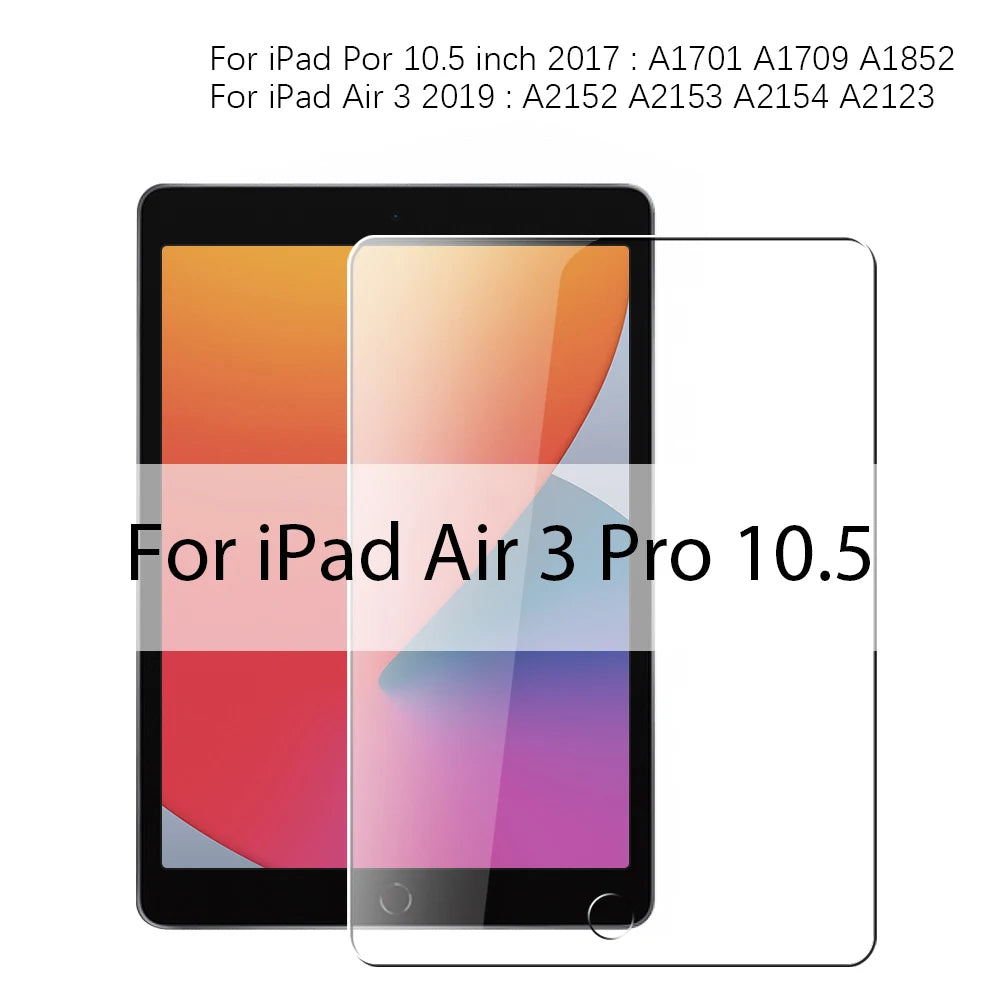 Tempered Glass For Ipad A16 M3 2025 10th Generation Screen Protector For Ipad Air 13 11 M4 Pro 12.9 Air 5 4 3 Mini 6 7 10.2 Film