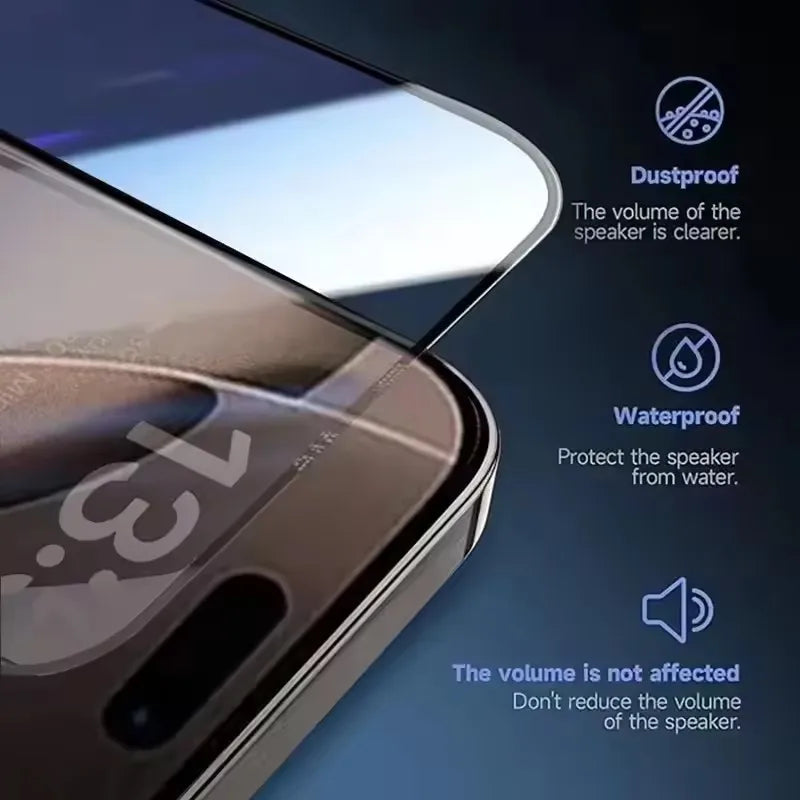 5Pcs Oleophobic Coating Dust Free Easy Installation Screen Protector For iPhone 16 15 14 13 12 11 17 Pro Max XR X XS 7 8 16 Plus