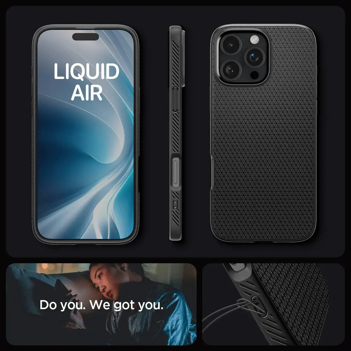 Spigen Liquid Air Case for iPhone 16 geometric texture Techs Park