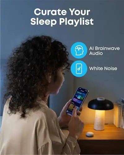 Anker Soundcore A20 Sleep Earbuds HiFi Noise Blocking Earphones 80H Playtime for 5.3 Personal Sleep Monitor Alarm