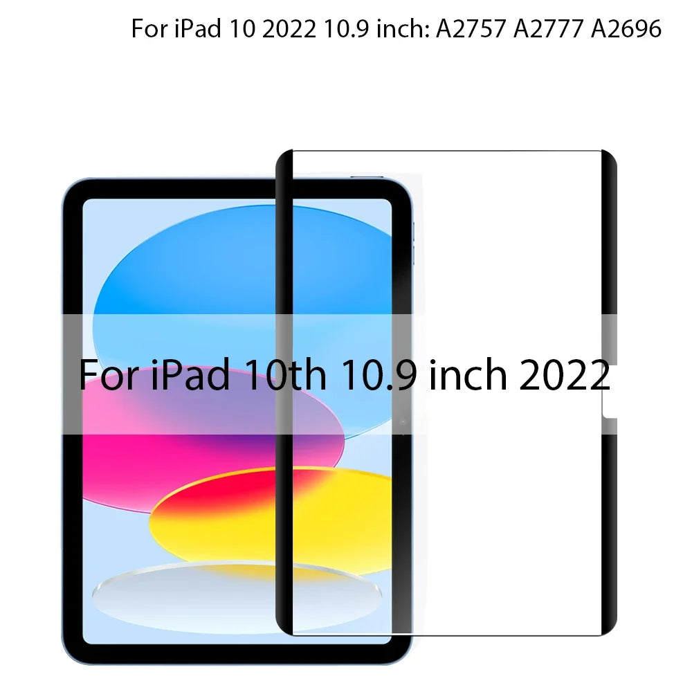Magnetic Like Paper Film For Ipad Pro 13 M4 12.9 A16 10 9 10th 9th Generation Screen Protector Air 11 M3 M2 5 4 3 2 Mini 7 6 A17