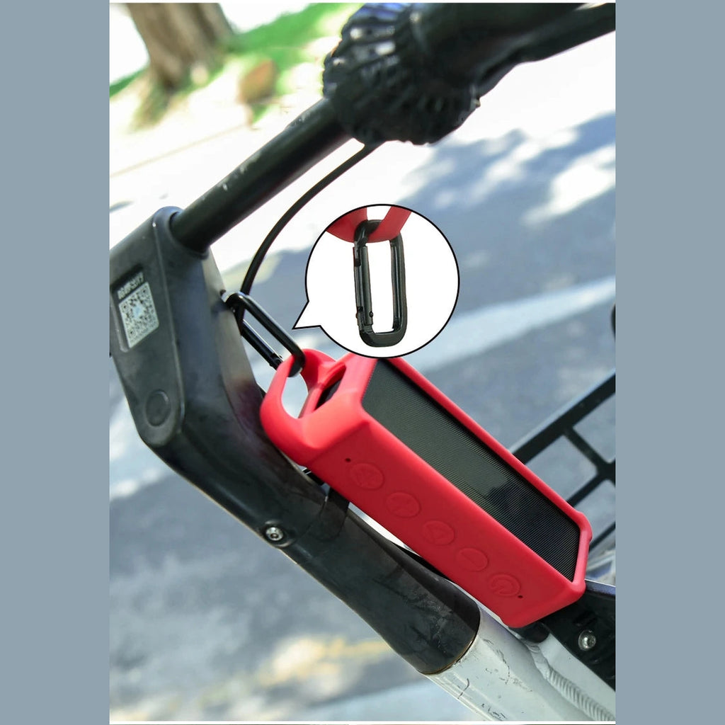 For Anker For Soundcore 2 Silicone Case with Carabiner for Easy Carry Protect Your Speaker from Everyday Damage