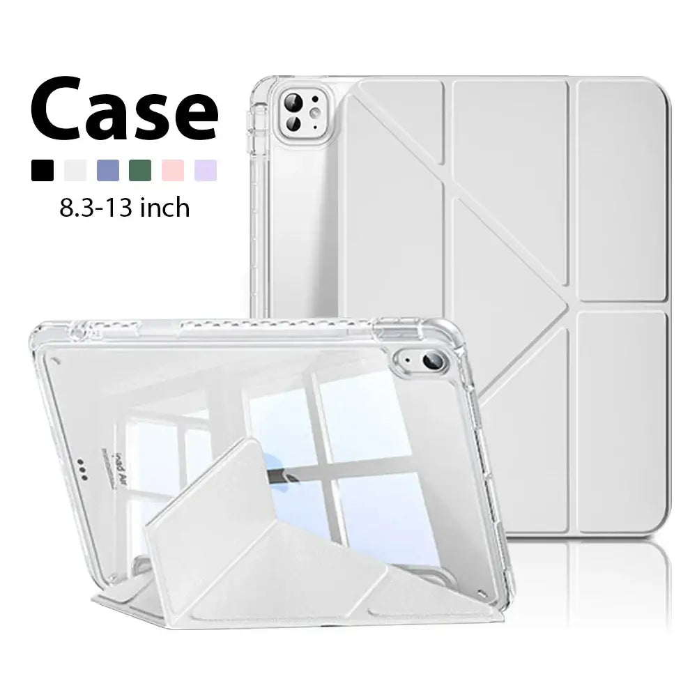 Case For iPad A16 2025 10 9 9th 10th Generation Pro 13 11th M4 12.9 Funda Air 11 5 4 M3 M2 Mini 7 6 A17 2024 8 HD Acrylic Cover