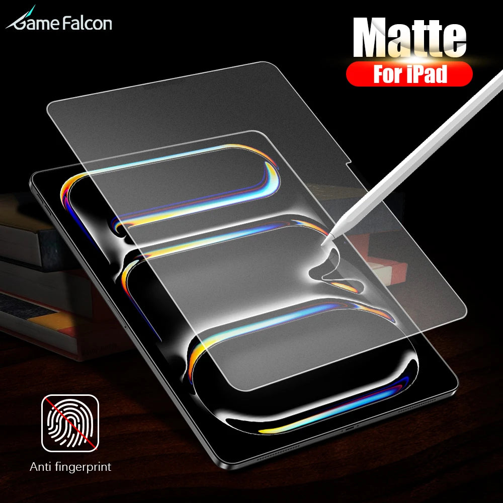 Matte Screen Protector For Ipad Pro 13 M4 Air 11 5 4 M3 M2 Mini 6 7 A16 10 9 10th 9th Generation 12.9 2025 Paper Tempered Glass