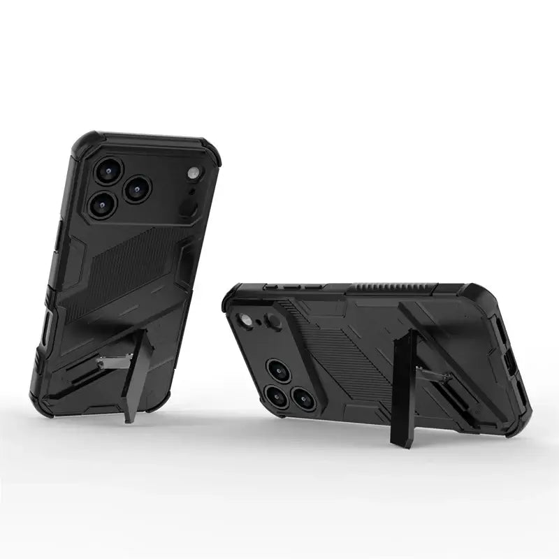 Phone Holder Case For iPhone 17 Pro Max Case Anti-knock Armor PC Back Cover For iPhone 17 Pro Max Case For iPhone 17 Pro 17 Air