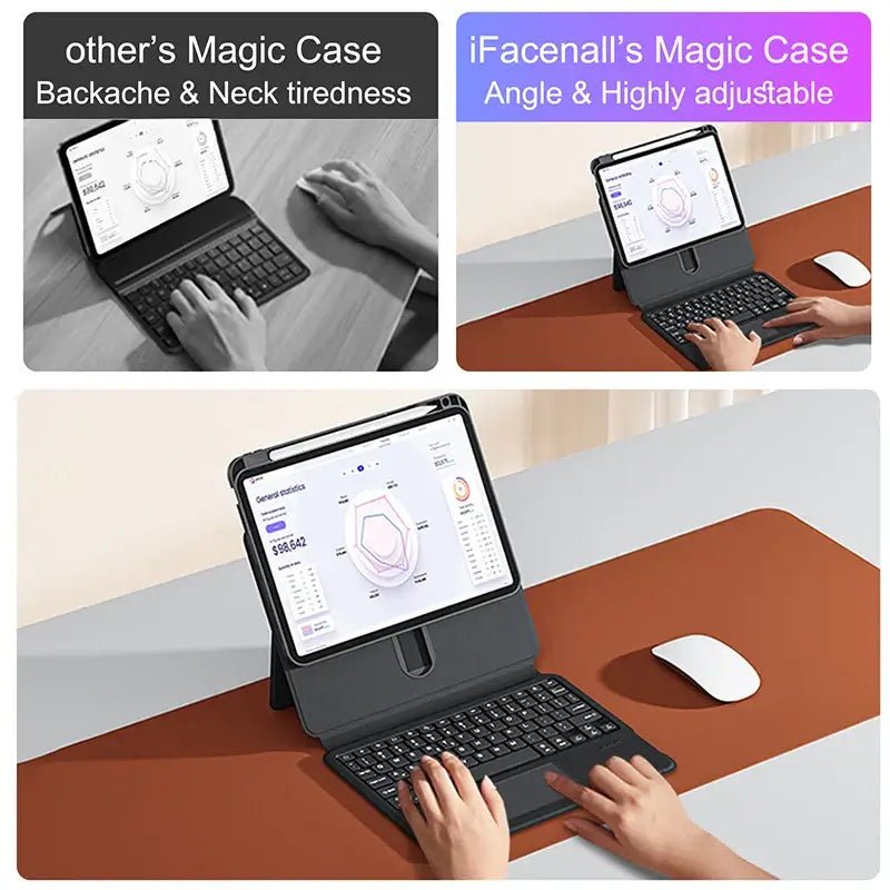 Magic Keyboard Case for iPad Pro 13 2024 M4 slide rails Techs Park